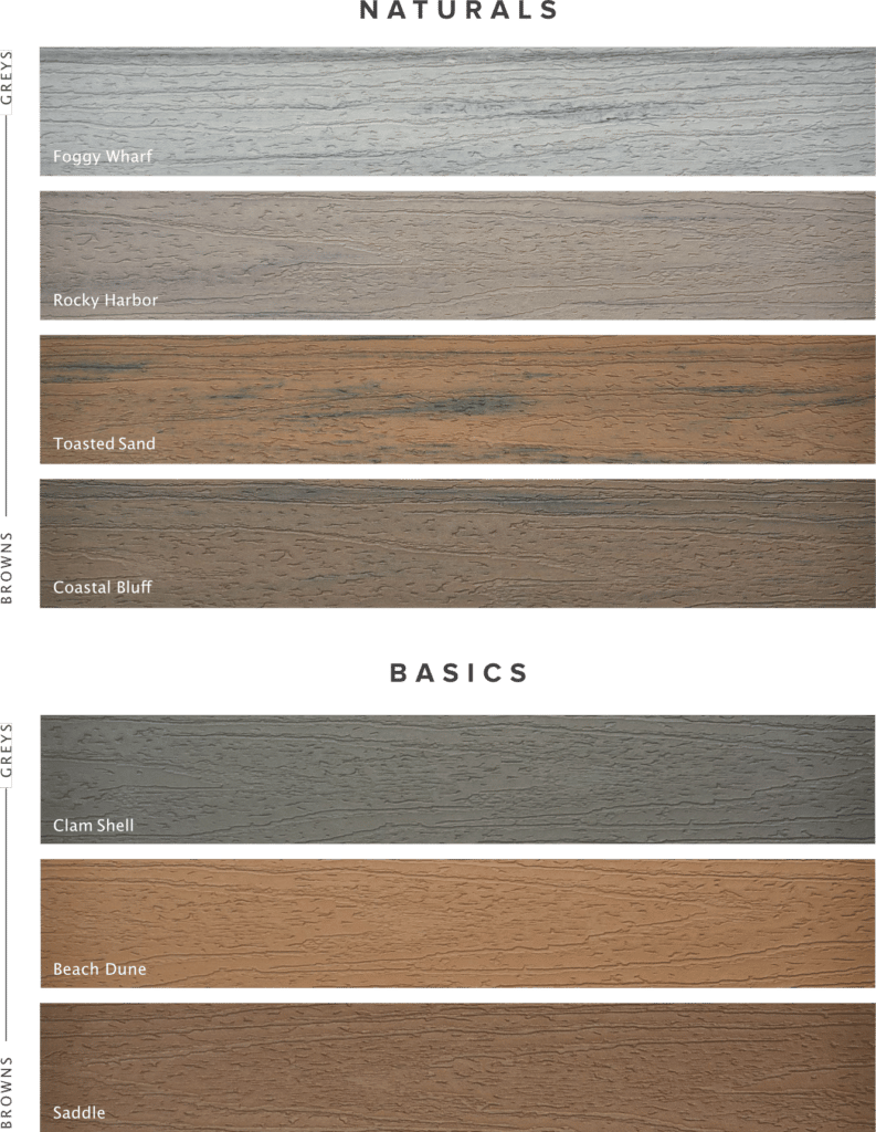 Precision General Contracting - Decking - Trex Enhance Comes in Seven Natural Colors