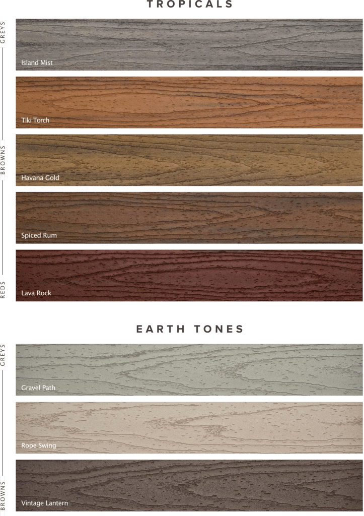 Trex Transcend Comes in Eight Natural Colors