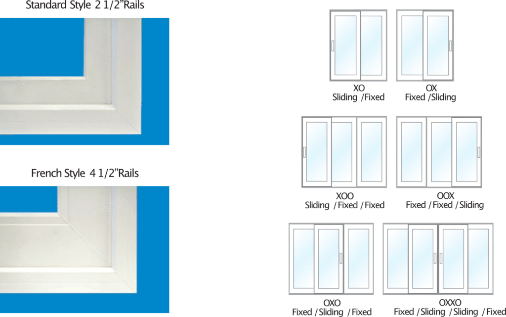 Precision General Contracting - Windows & Doors - Sliding Glass Door Configurations